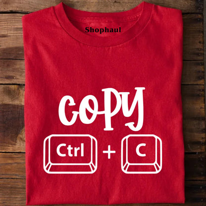 Copy paste twinning T-Shirt Copy paste twinning T-Shirt - Red / S