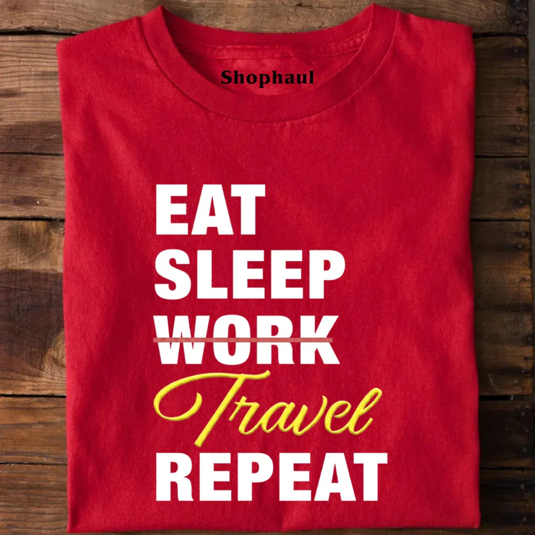 Eat Sleep Travel Repeat T-Shirt 