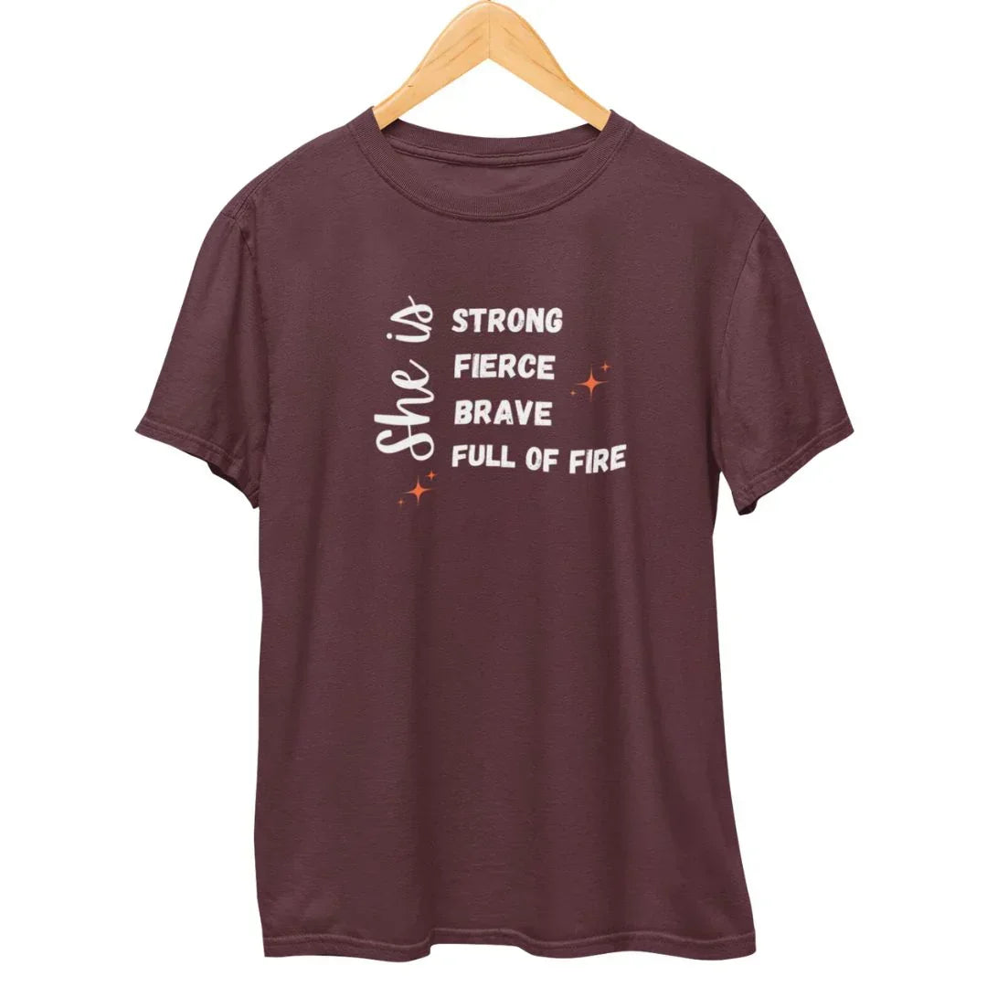She is Strong Brave T-Shirt