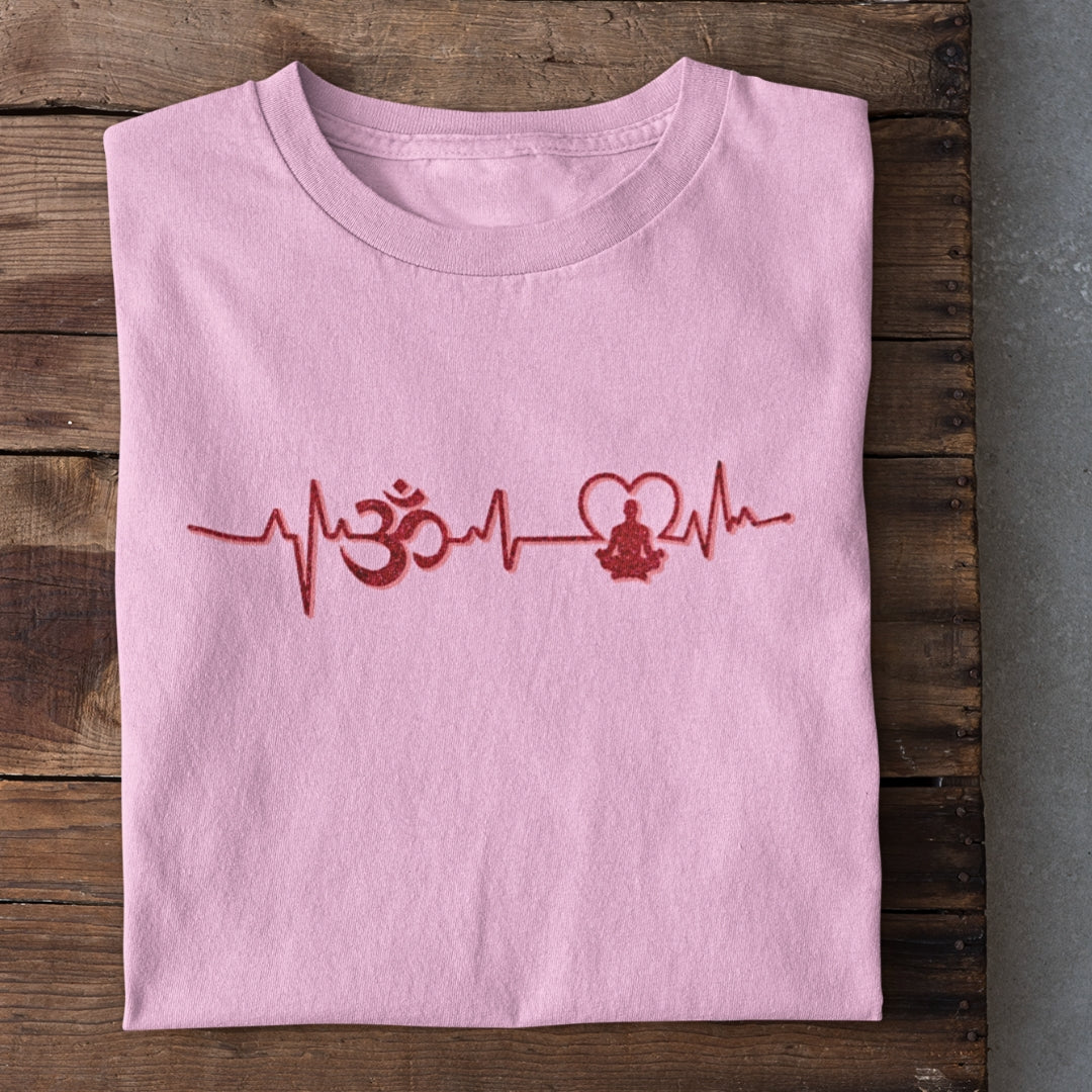 OM Heartbeat Yoga T-Shirt (Clearance Sale)