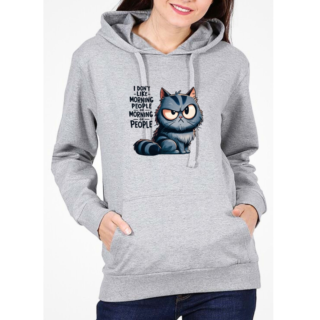 I don't like morning people cat Hoodie