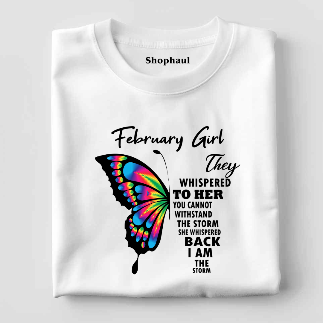February Girl Birthday T-Shirt
