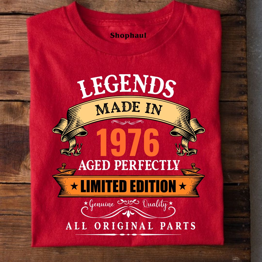 Legends Made in 1976 | 50 Years Birthday Unisex T-Shirt