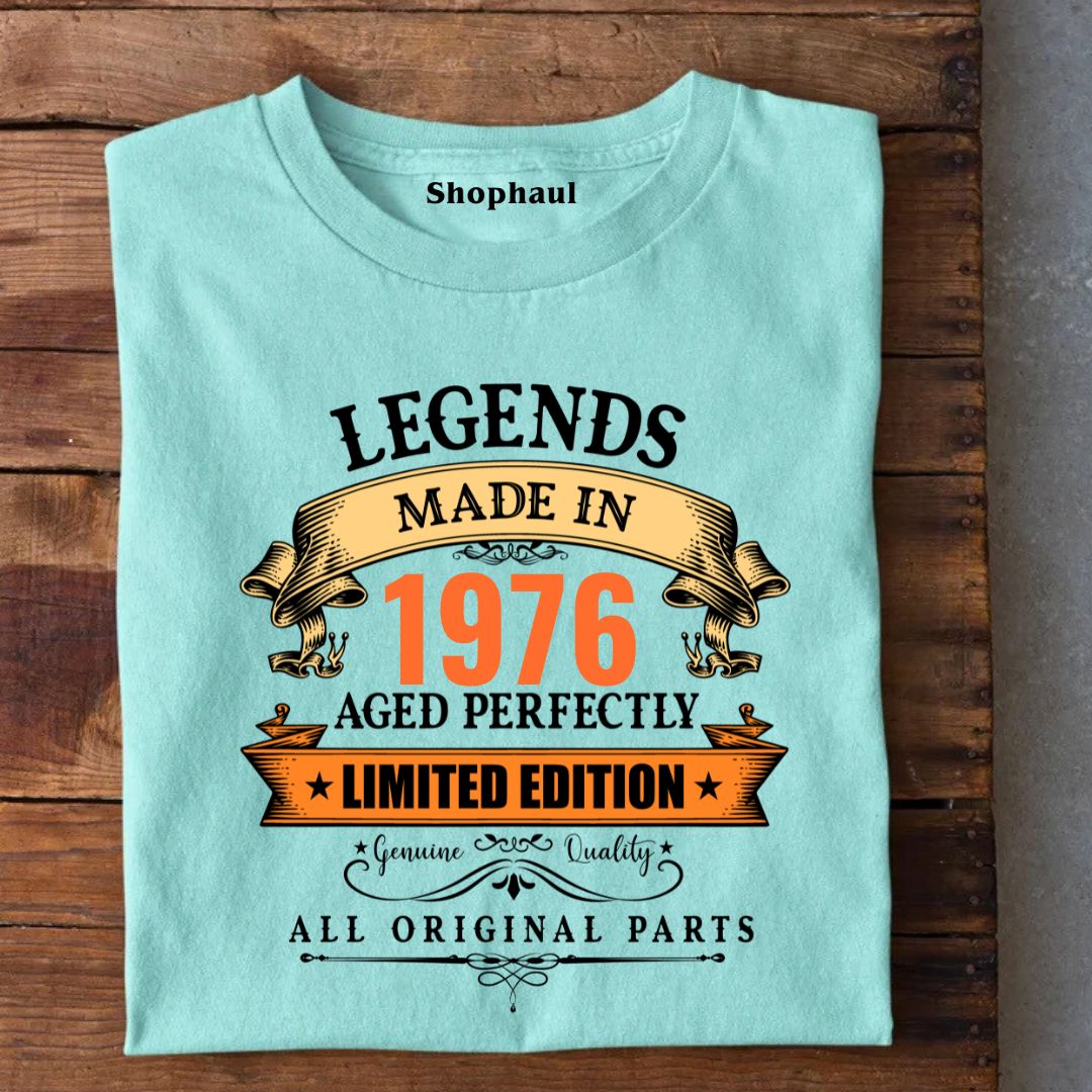 Legends Made in 1976 | 50 Years Birthday Unisex T-Shirt