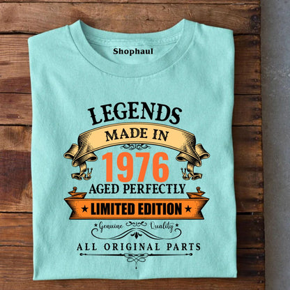 Legends Made in 1976 | 50 Years Birthday Unisex T-Shirt