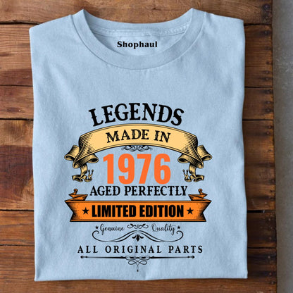 Legends Made in 1976 | 50 Years Birthday Unisex T-Shirt