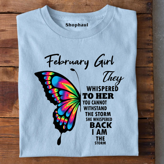 February Girl Birthday T-Shirt