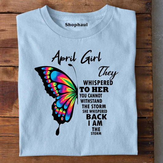 April Girl Birthday T-Shirt