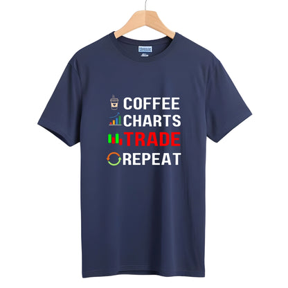 Coffee Trade Repeat Stock Market T-Shirt