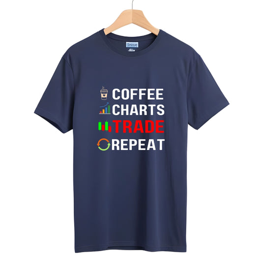 Coffee Trade Repeat Stock Market T-Shirt