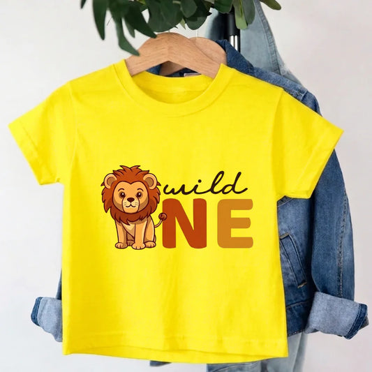 Kids Wild one 1st Birthday T-Shirt 