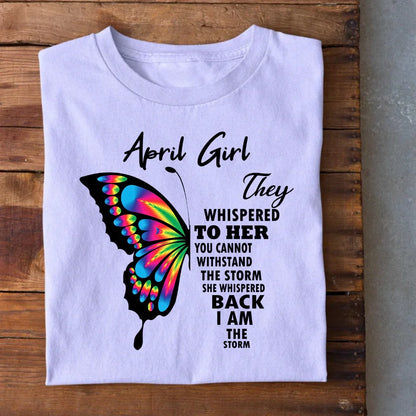 April Girl Birthday T-Shirt