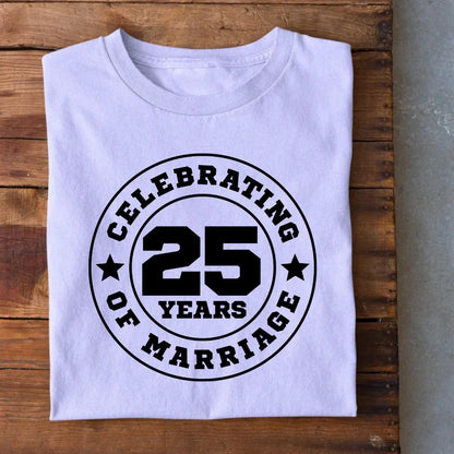 25 Years Anniversary T-Shirt IN The Shophaul Designs