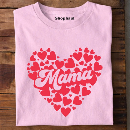 Mama Love Heart T-Shirt