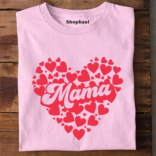Mama Love Heart T-Shirt