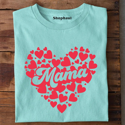 Mama Love Heart T-Shirt