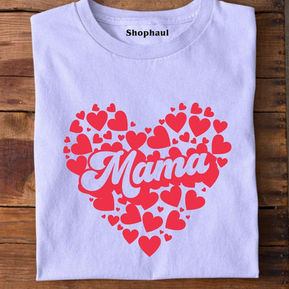 Mama Love Heart T-Shirt