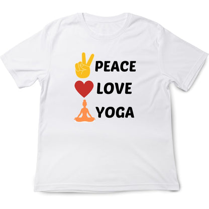 Peace Love Yoga T-Shirt The Shophaul