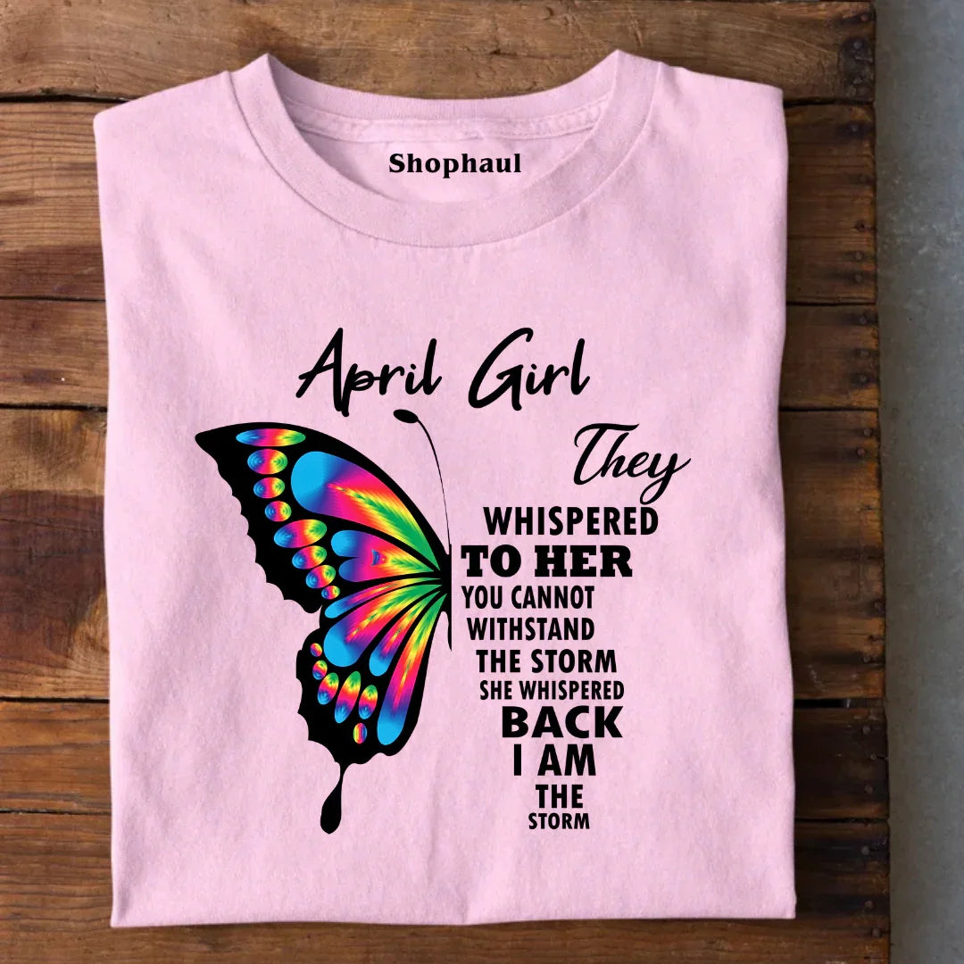 April Girl Birthday T-Shirt