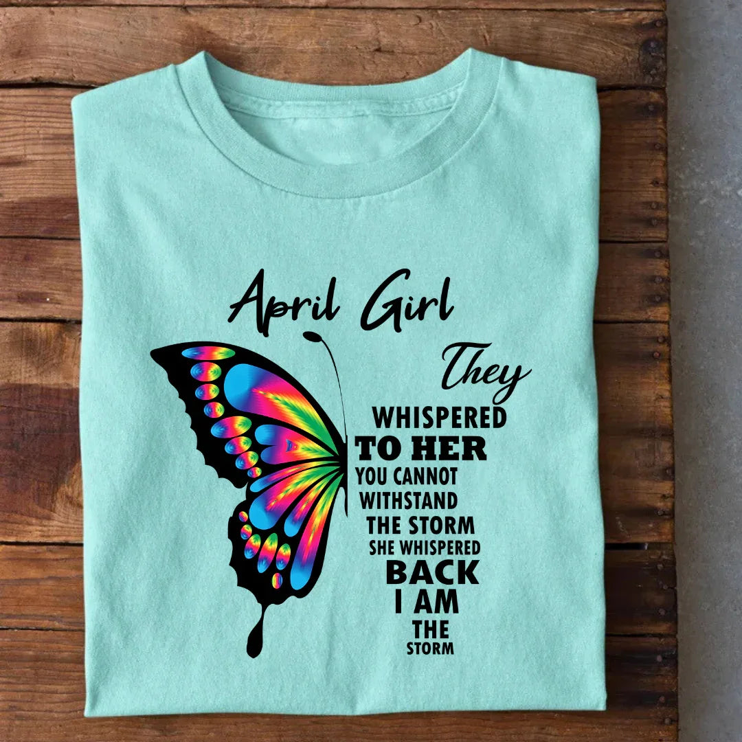 April Girl Birthday T-Shirt