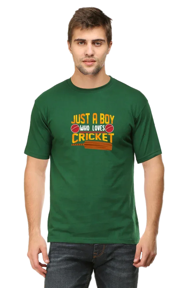 Just a boy Who loves Cricket T-Shirt