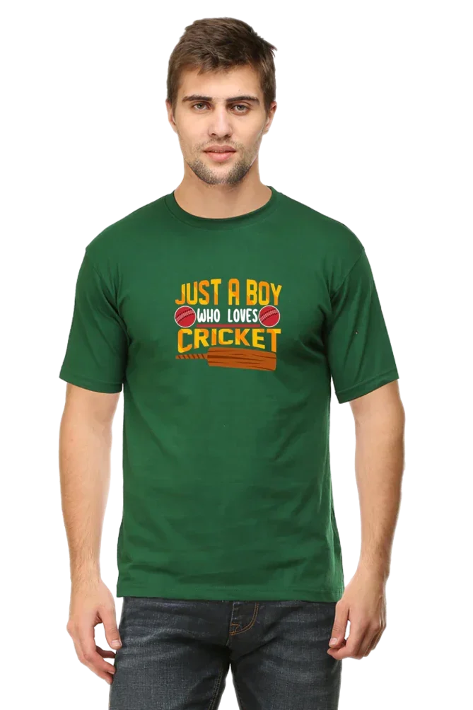 Just a boy Who loves Cricket T-Shirt