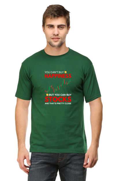 You Can't Buy Happiness Stock Market T-Shirt