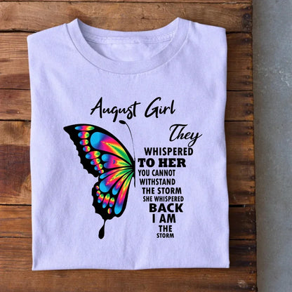 August Girl Birthday T-Shirt