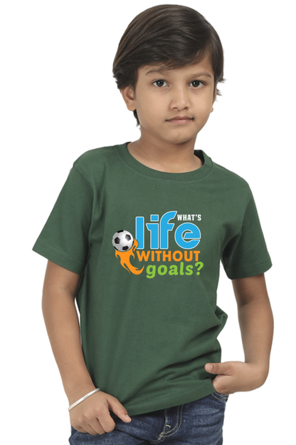 Kids What's Life without Goal T-Shirt The Shophaul