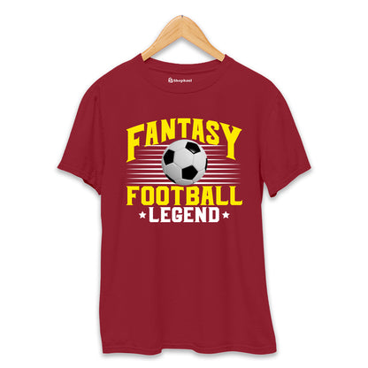 Fantasy Football T-Shirt  Maroon-XXL