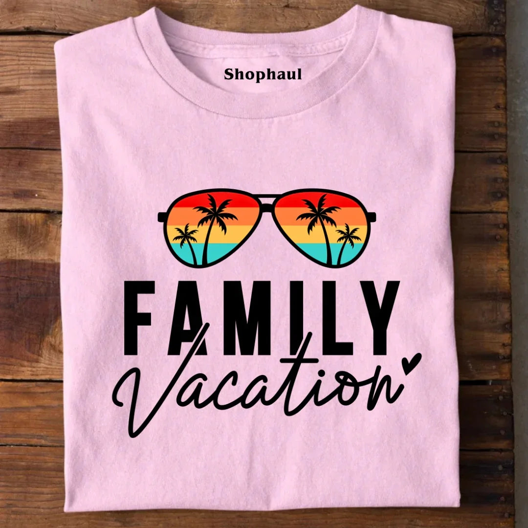 Family Vacation T-Shirt - White / S 