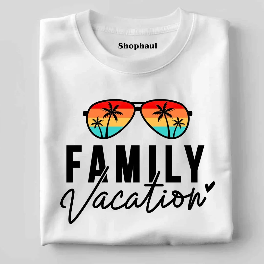 Family Vacation T-Shirt - White / S 