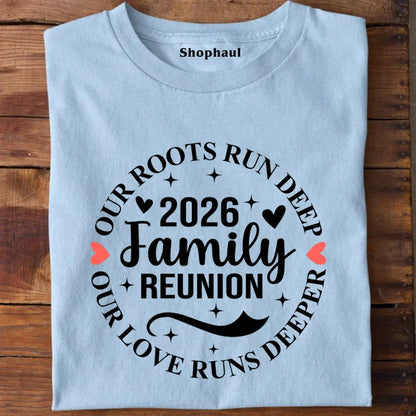 Family Reunion T-Shirt - Baby Blue / XS 