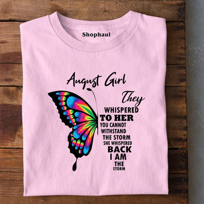 August Girl Birthday T-Shirt