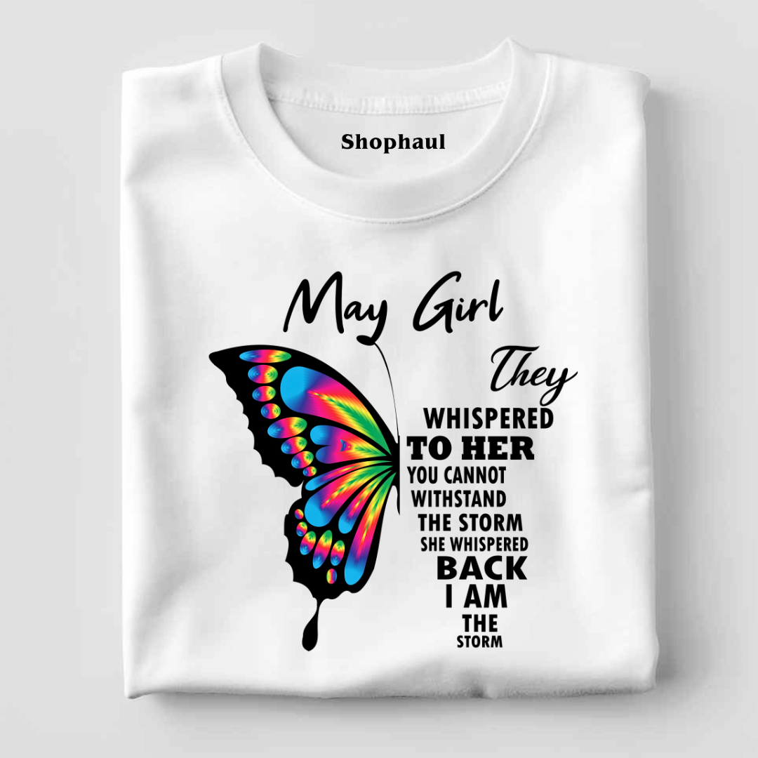 May Girl Birthday T-Shirt
