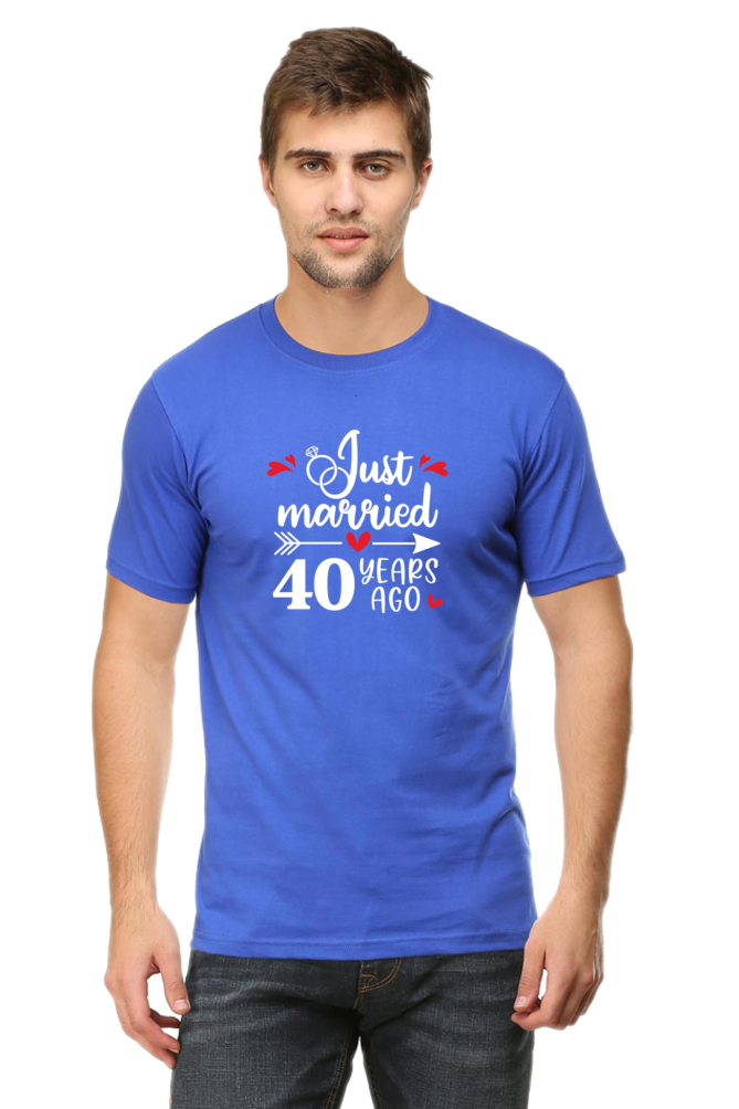 Just Married 40 Years Ago Anniversary T-Shirt