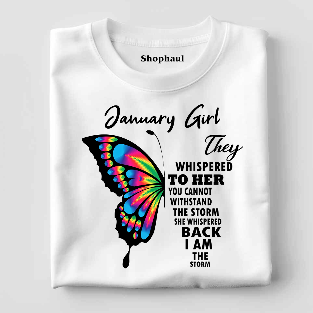 January Girl Birthday T-Shirt