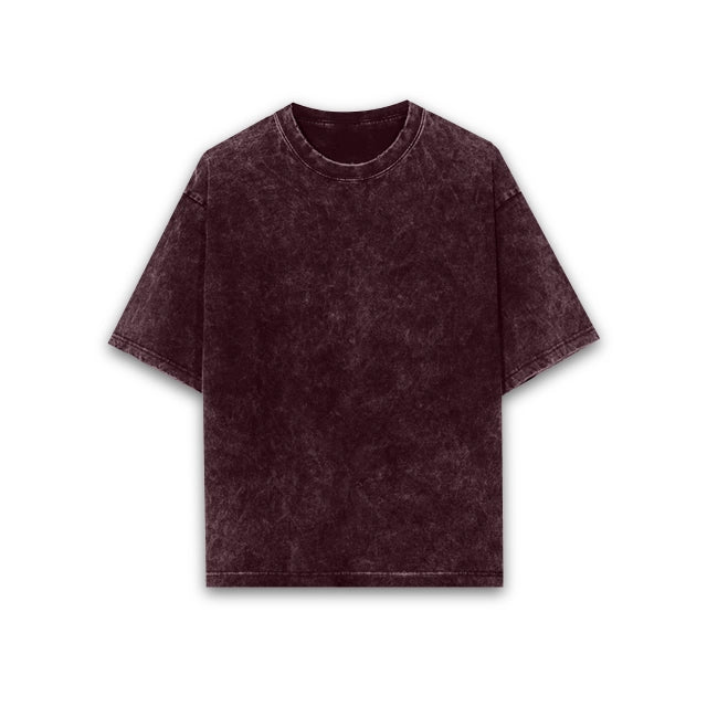Unisex Acid Wash Oversized T-shirt - Plain