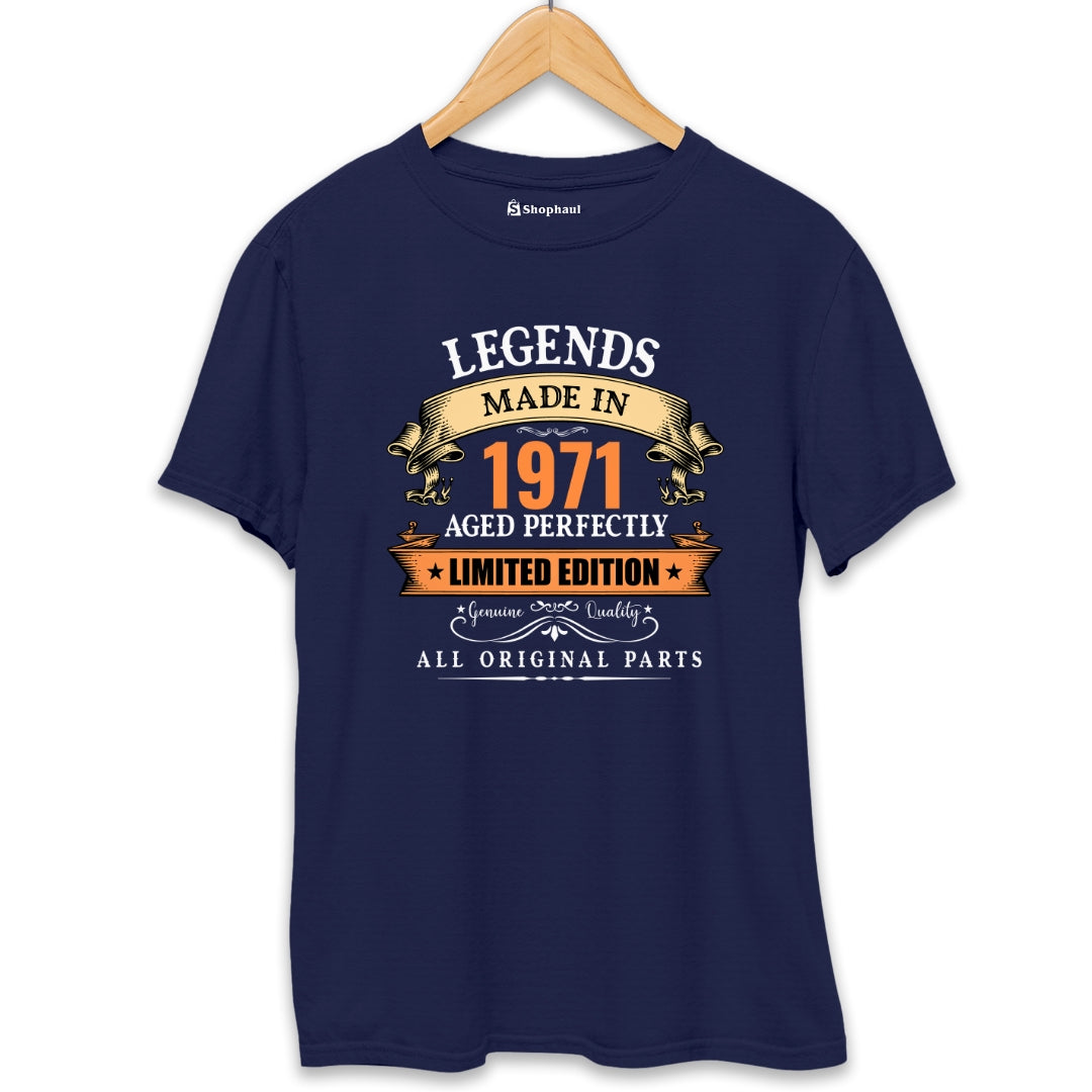 Legends Made in 1971 Birthday T-Shirt