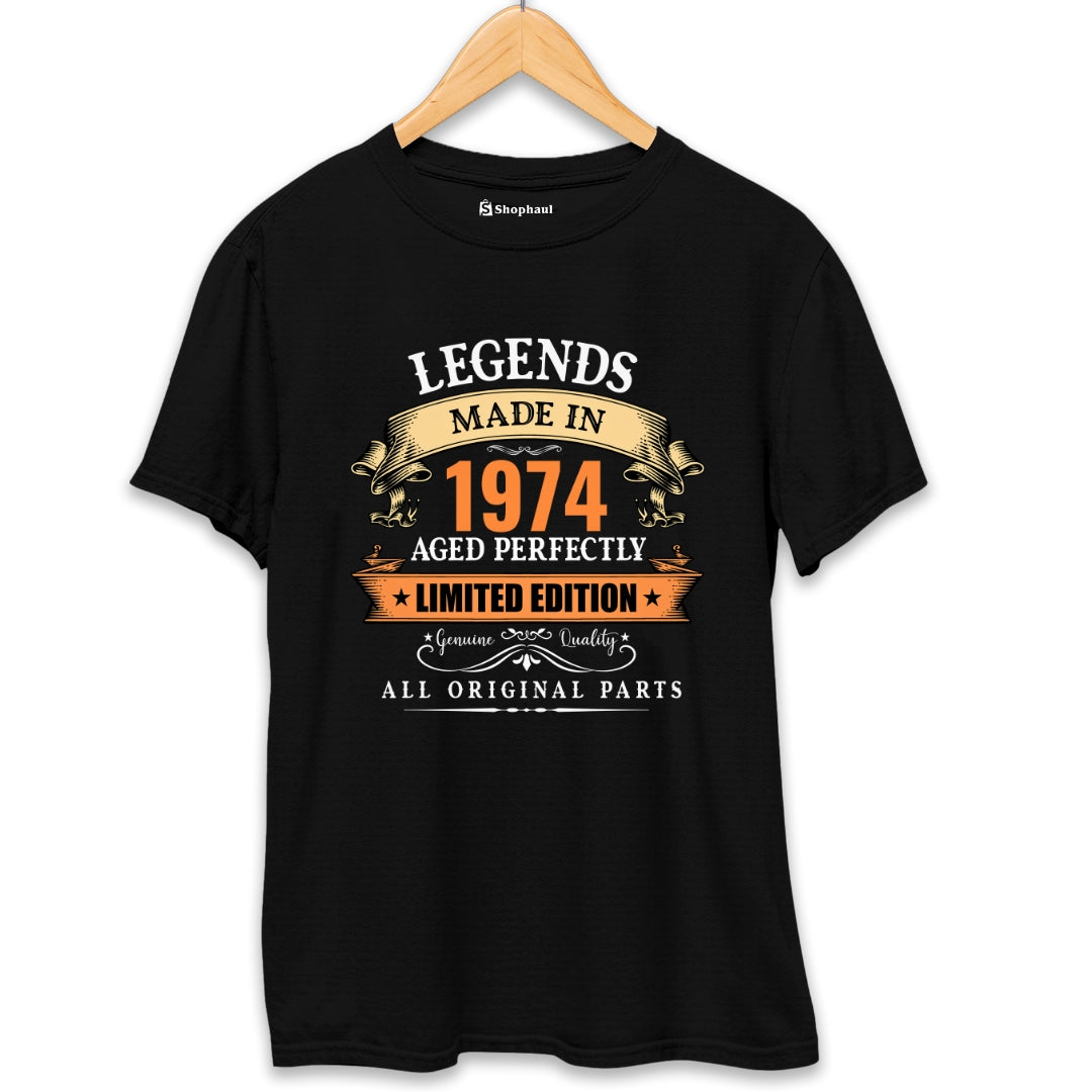 Legends Made in 1974 Birthday T-Shirt