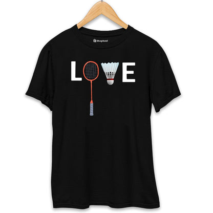 Love Badminton T-Shirt  Black