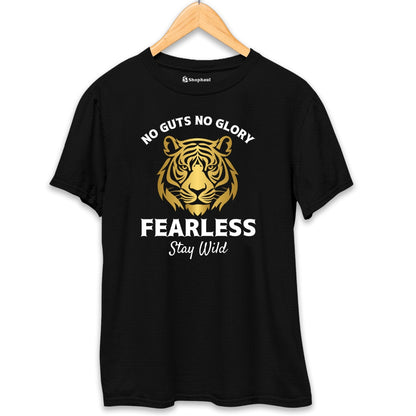 No Guts No Glory Fearless Tiger T-Shirt The Shophaul