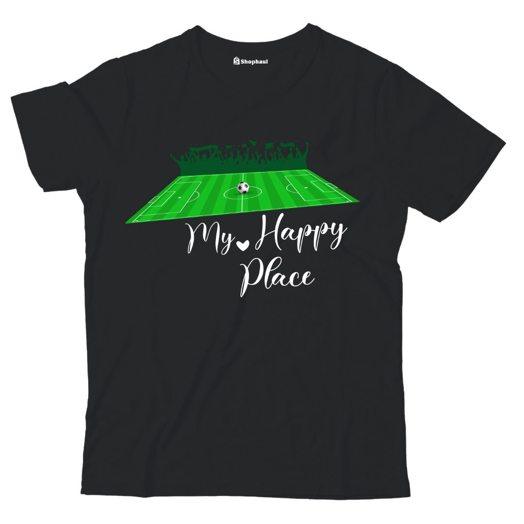 Kids My Happy Place Football T-Shirt The Shophaul