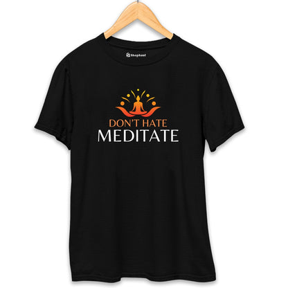 Don't Hate Meditate T-Shirt  Black-XXL