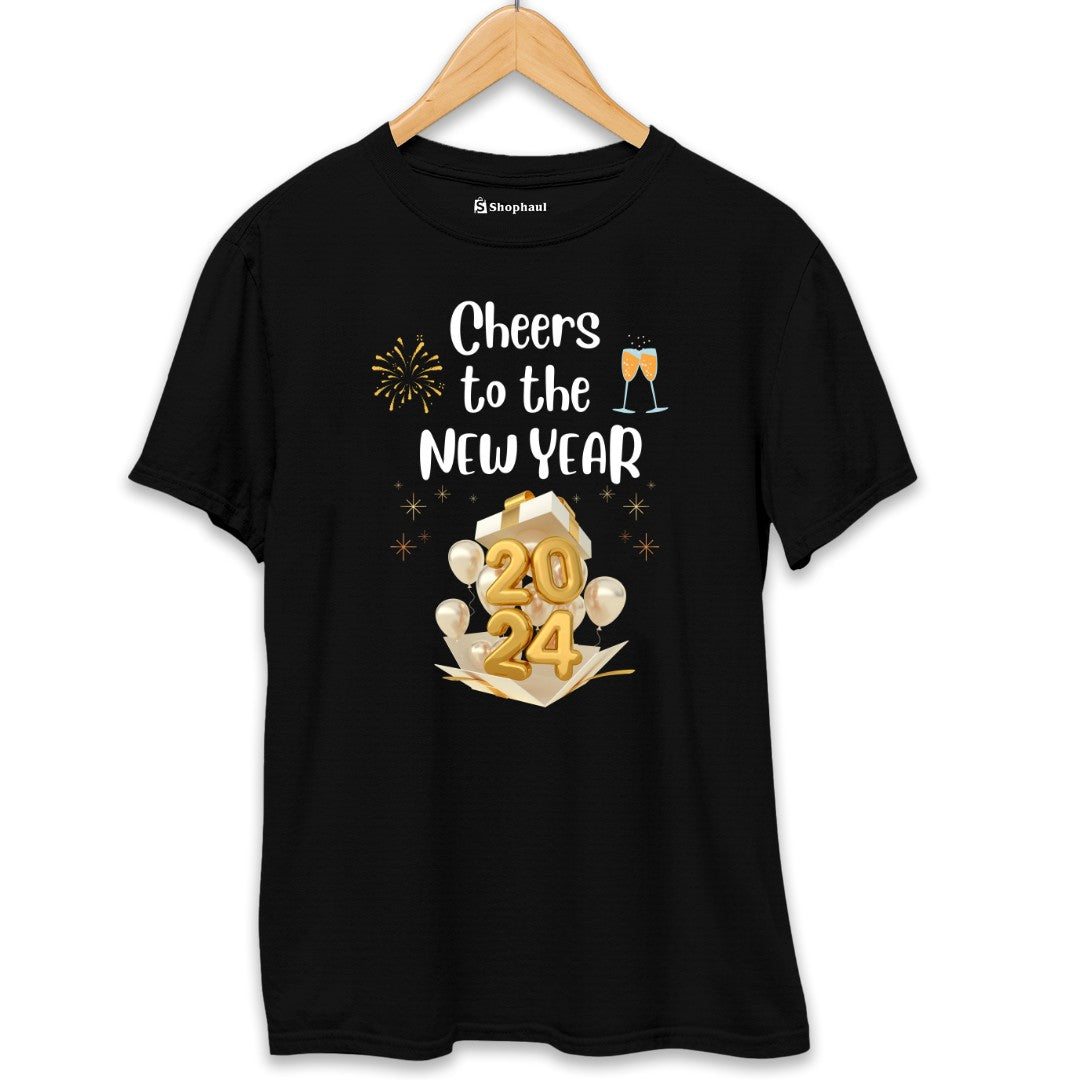 Cheers to New Year T-Shirt The Shophaul