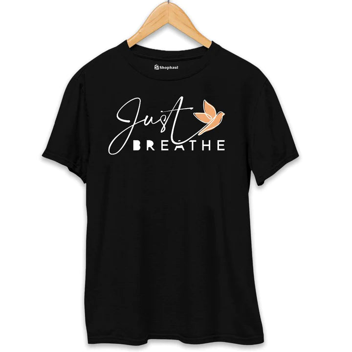 Just Breathe Meditation T-Shirt The Shophaul