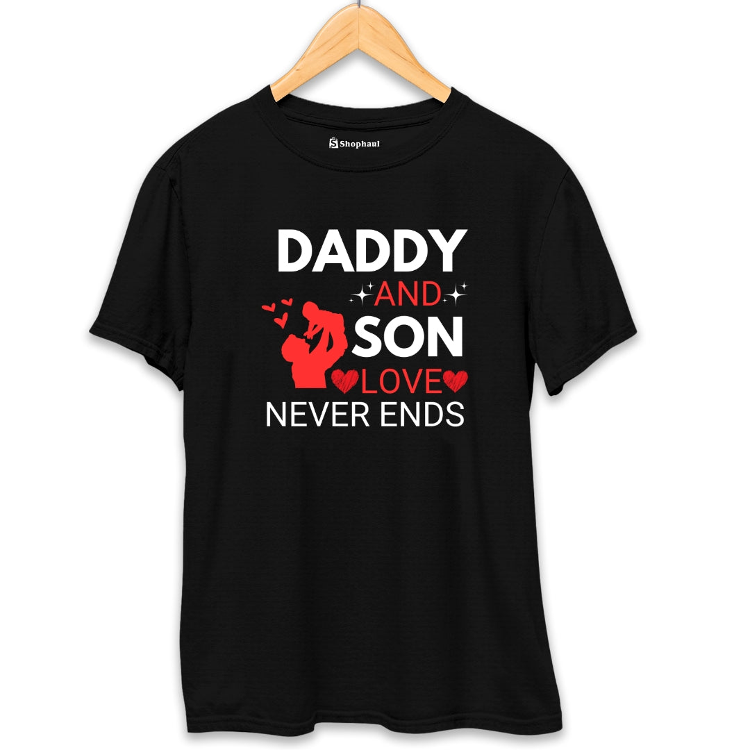 Dad Son Love Never Ends T-Shirt The Shophaul