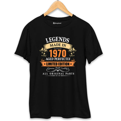 Legends Made in 1970 Birthday T-Shirt