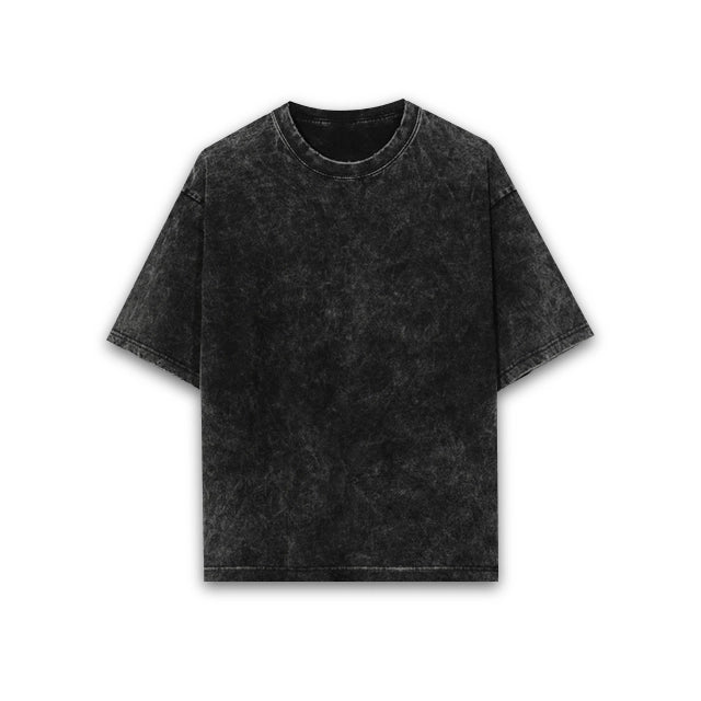 Unisex Acid Wash Oversized T-shirt - Plain