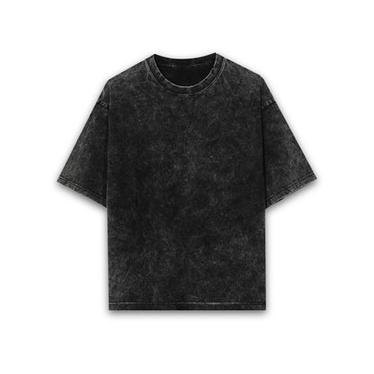 Unisex Acid Wash Oversized T-shirt - Plain